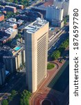 Small photo of BOSTON, UNITED STATES - JUNE 9, 2013: Christian Science Administration Building in Boston. The building is 370 ft tall and is a fine example of brutalist architecture.