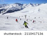 Mayrhofen - Austrian Alps winter ski resort in Tyrol. Austrian Central Alps.