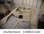 Small photo of Old psychiatric straitjacket, mental hospital detail, psychosis