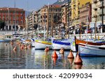 Boats In The Port Of Nice In...