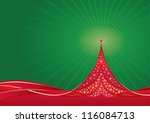 stylized christmas tree made of ... | Shutterstock .eps vector #116084713