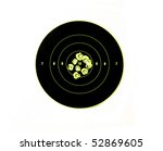 bullet holes in targets displaying precision shooting and demonstrating accuracy of firearm