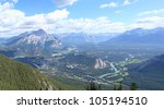 Top View Of A Town Banff In A...