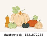vector card with colorful... | Shutterstock .eps vector #1831872283