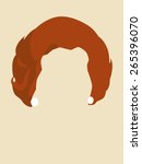 Brunette Woman Hair Symbol