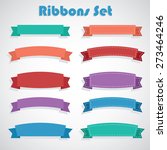 10 ribbons design set for web... | Shutterstock .eps vector #273464246