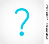question mark sign icon... | Shutterstock .eps vector #235856260