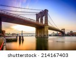 Brooklyn Bridge In New York...