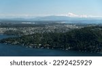 Small photo of Panoramic view of Saanich inlet and villages in North Saanich with Mount Baker in the background