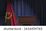 flag of angola and speaker... | Shutterstock . vector #1616454763