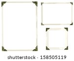 collection of old photo corners ... | Shutterstock .eps vector #158505119
