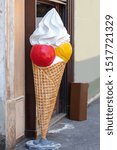 Big Ice Cream Cone Sign At...