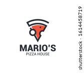 pizza slice logo. a logo...