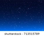 bright stars in blue dark night ... | Shutterstock .eps vector #713515789