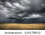 Storm Clouds Saskatchewan ominous wheat fields Saskatchewan