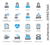 medical   health care icons set ... | Shutterstock .eps vector #359837660