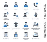 medical services icons set 3  ... | Shutterstock .eps vector #446812666