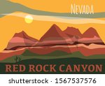 Red Rock Canyon In In Nevadas...