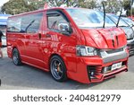 Small photo of PASAY, PH - DEC 2 - Toyota hiace at Bumper to Bumper 19 December 2, 2023 in Pasay, Philippines. Bumper to Bumper is a nationwide car show held in the Philippines.