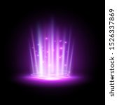 Purple Hologram Or Podium...