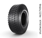 3d Rendering Truck Tire On A...