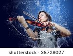 Musician Playing Violin Under...