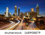 Atlanta downtown skyline during ...