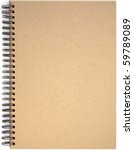 Wire bound or spiral bound sketchbook made from grey board