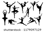 ballet dancer woman in... | Shutterstock . vector #1179097129