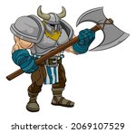 a viking warrior or barbarian... | Shutterstock . vector #2069107529