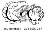 a dinosaur t rex or raptor... | Shutterstock . vector #2153657259