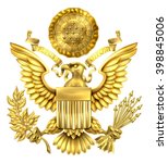 Gold Great Seal Of The United...