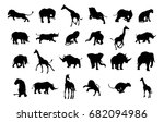 an african safari animal... | Shutterstock . vector #682094986