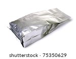 aluminum foil package isolates... | Shutterstock . vector #75350629