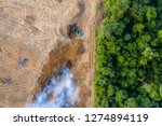 Aerial View Of Deforestation. ...