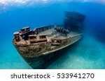 Underwater Wreck Of The Uss...