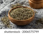 Dry Organic Thyme Spice in a Bowl