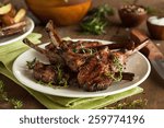 Organic Grilled Lamb Chops With ...
