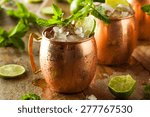 Icy cold moscow mules with...