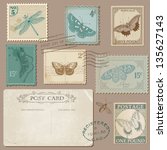 Vintage Postcard And Postage...