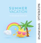 summer vacation realistic... | Shutterstock .eps vector #1976563196