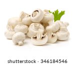 White Mushrooms On White...