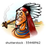 Indian Chief Smoking Tube...