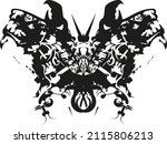 dangerous butterlfy wings with... | Shutterstock .eps vector #2115806213
