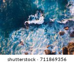 Aerial View Of Waves And Some...