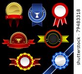 seal ribbon rosette badge... | Shutterstock . vector #79483318