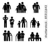 happy family father mother... | Shutterstock .eps vector #85311643