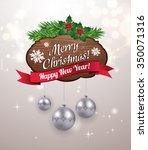 christmas background with... | Shutterstock .eps vector #350071316