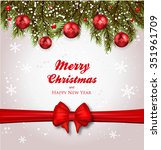 christmas background realistic... | Shutterstock .eps vector #351961709