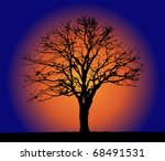 tree and sun | Shutterstock . vector #68491531
